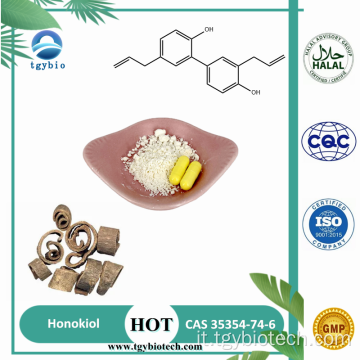 Fornitura del 98% di honokiol in polvere magnolia corteccia di corteccia in polvere